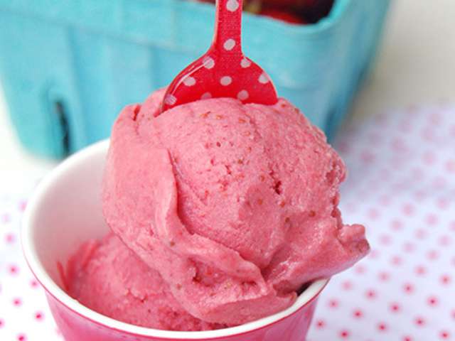 Glace à la fraise
