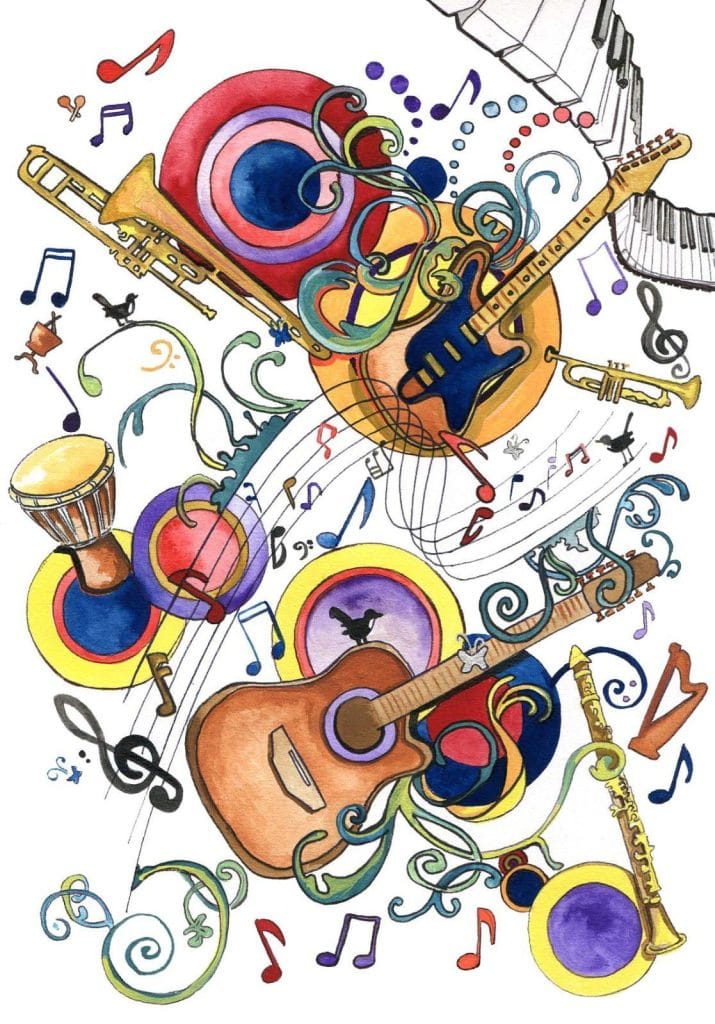 Page De Garde Guitare Exemple de page de garde Musique pour élèves à imprimer