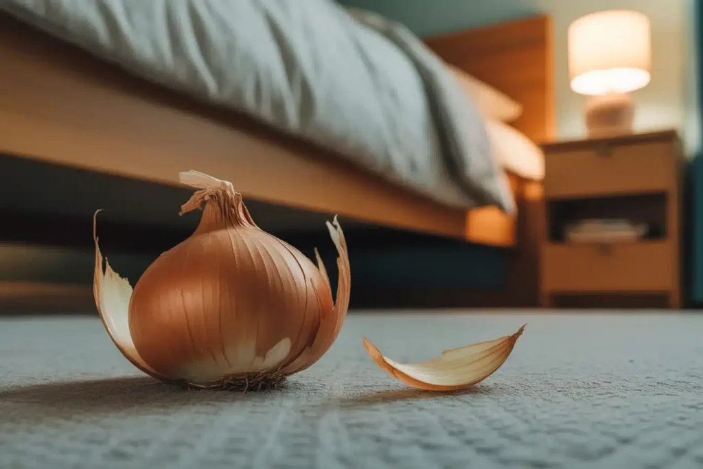 un oignon dans votre chambre