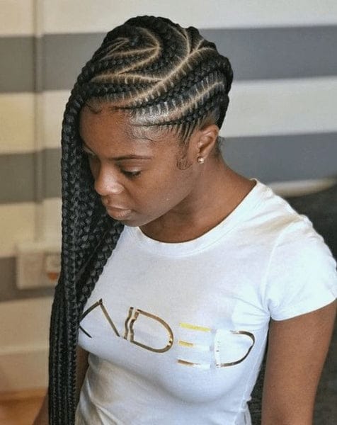 Tresses africaines incurvées