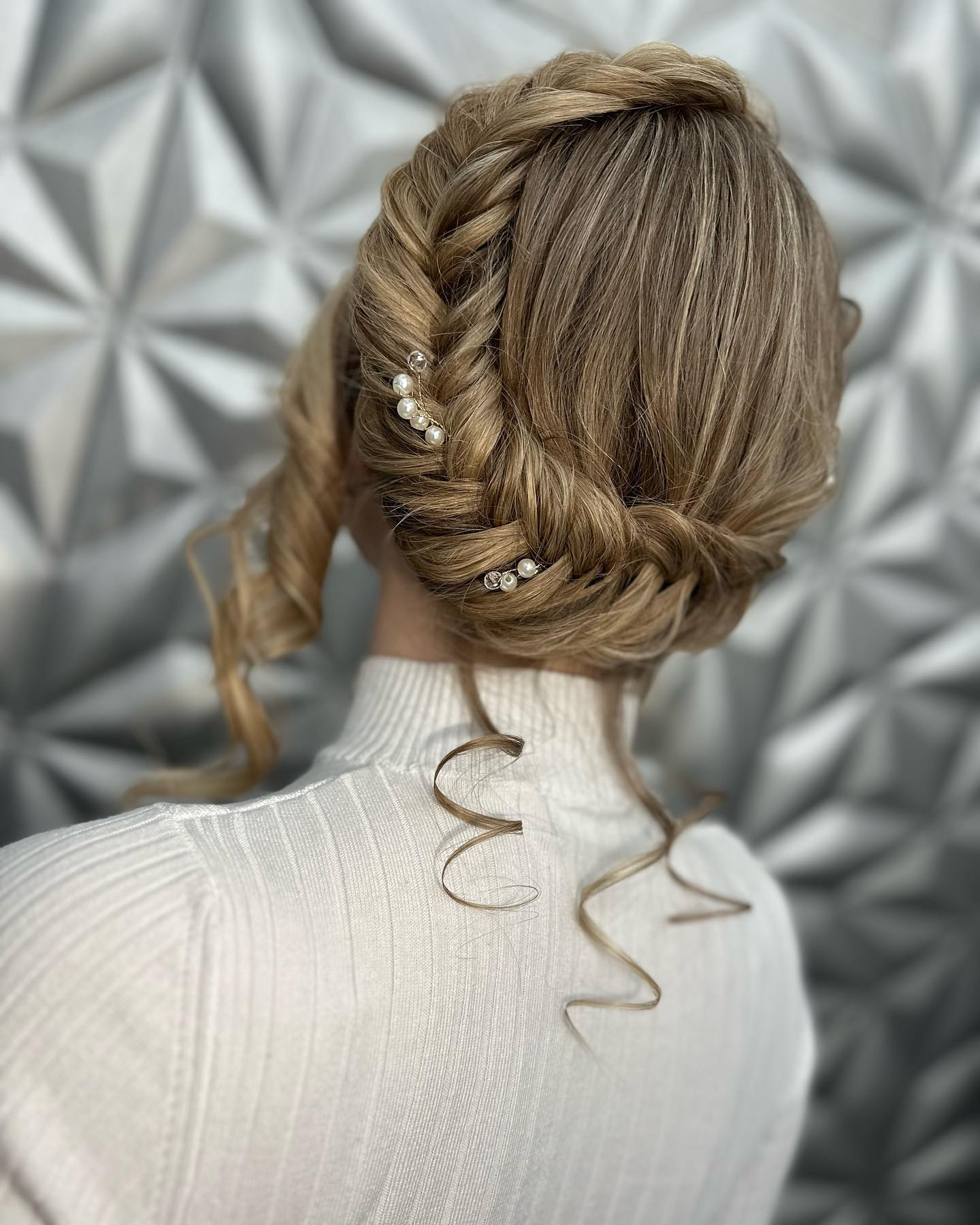 Tresse de laitière de mariée bohème