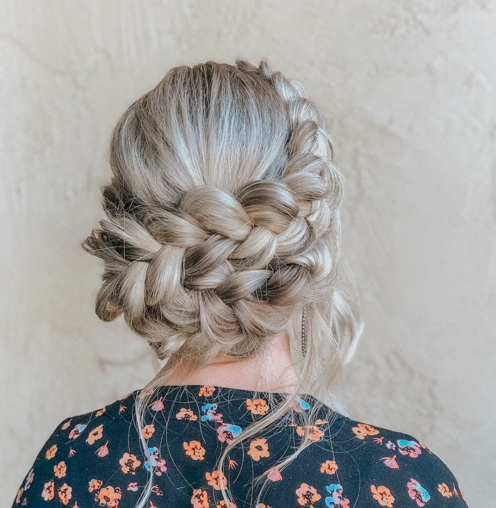 tresse bohème de laitière pour mariée