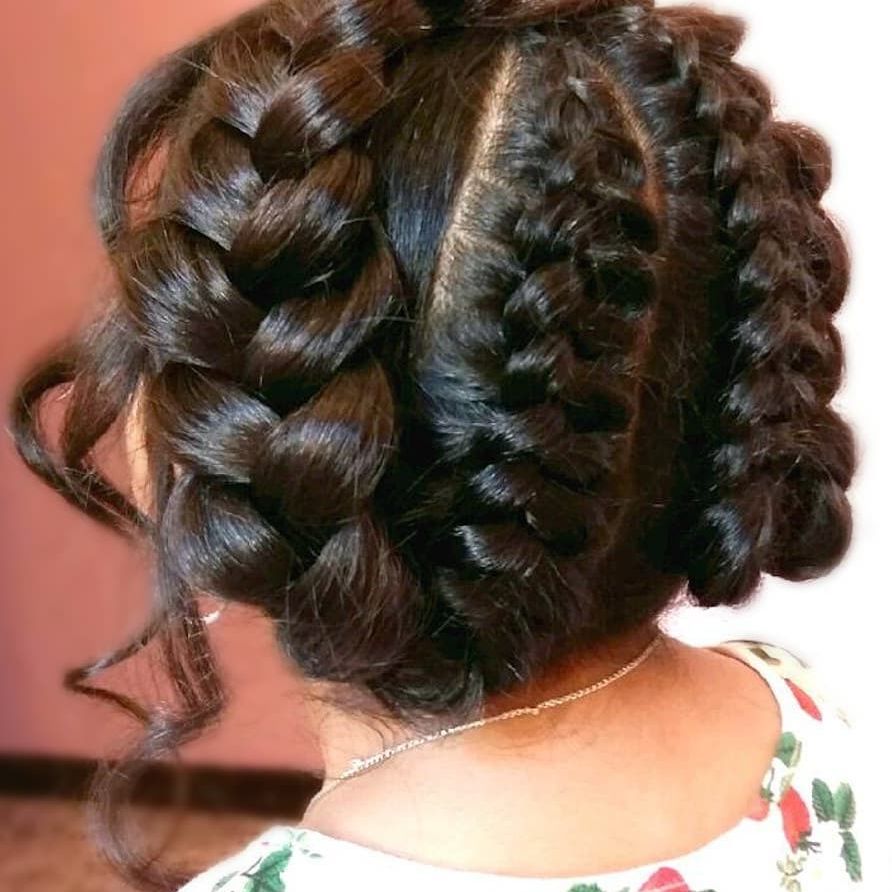 Tresses de laitière de la couronne
