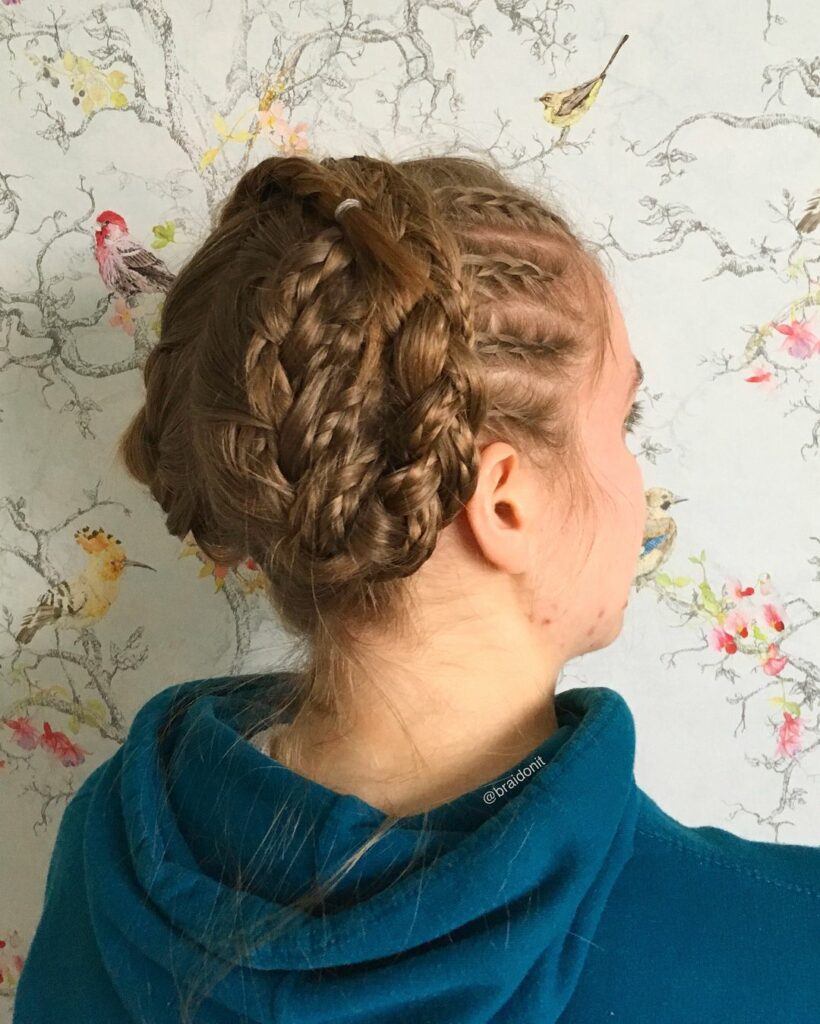 Tresse de laitière printanière avec tresses africaines