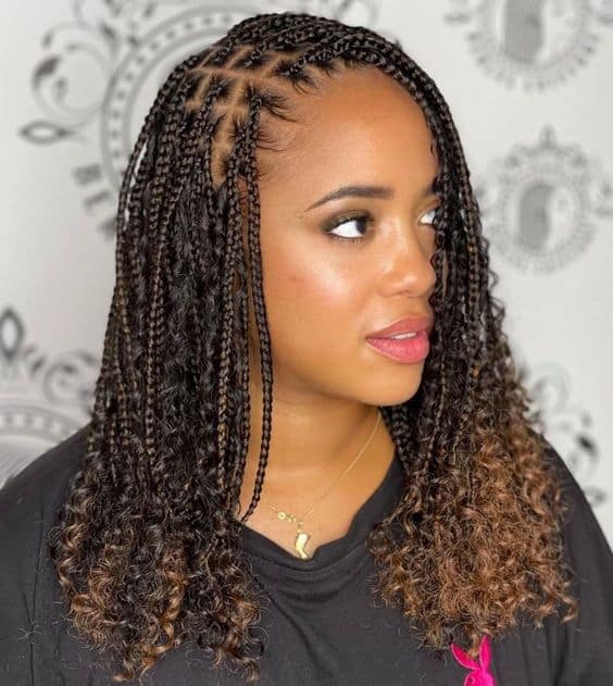 Mini tresses box sans nœuds tendance